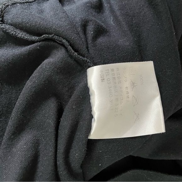 ORIGINAL FAKE sz 3 US sz M Black Mouth Chomper Tee Tshirt Medicom Toy KAWS - Picture 4 of 6